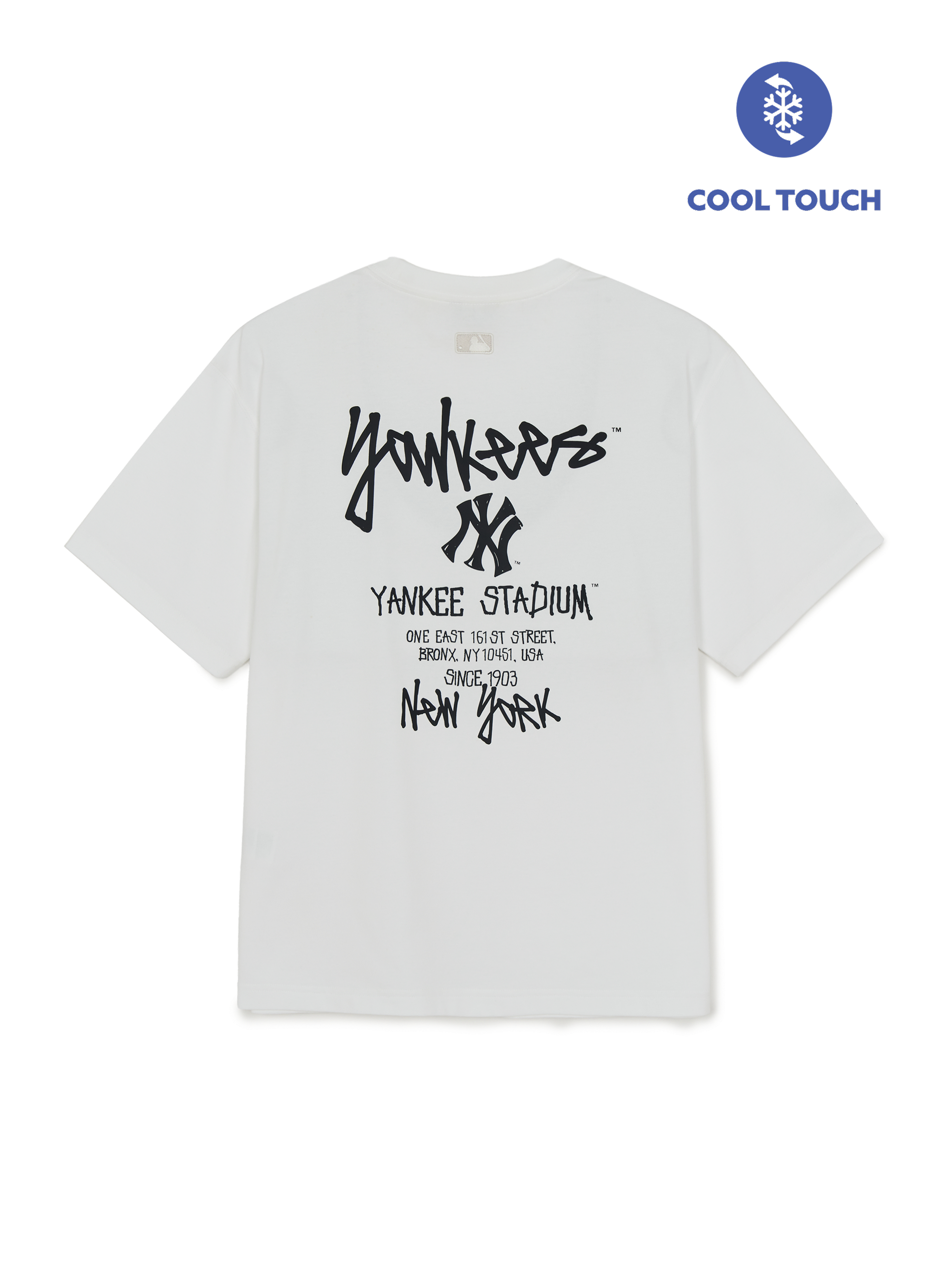 Mlb Basic Street Back Letter Oversized Short-Sleeve T-shirt New York Yankees