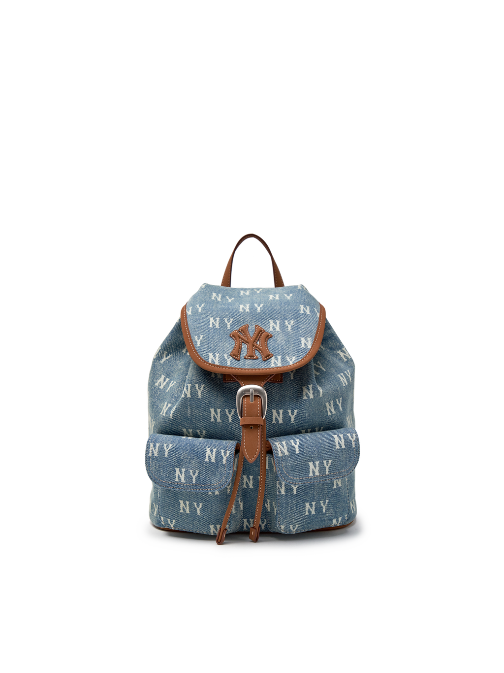 MLB Korea Classic Monogram Vintage Denim Backpack
