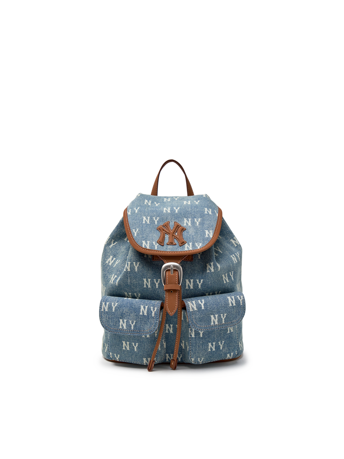 MLB Korea Classic Monogram Vintage Denim Backpack
