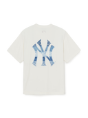 [MLB] Vintage Denimlike Monogram Big Lux Over Fit T-shirt