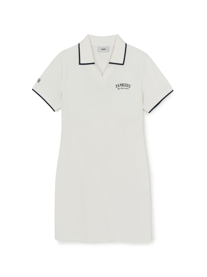 MLB Korea Women's Basic Lettering Polo Ops
