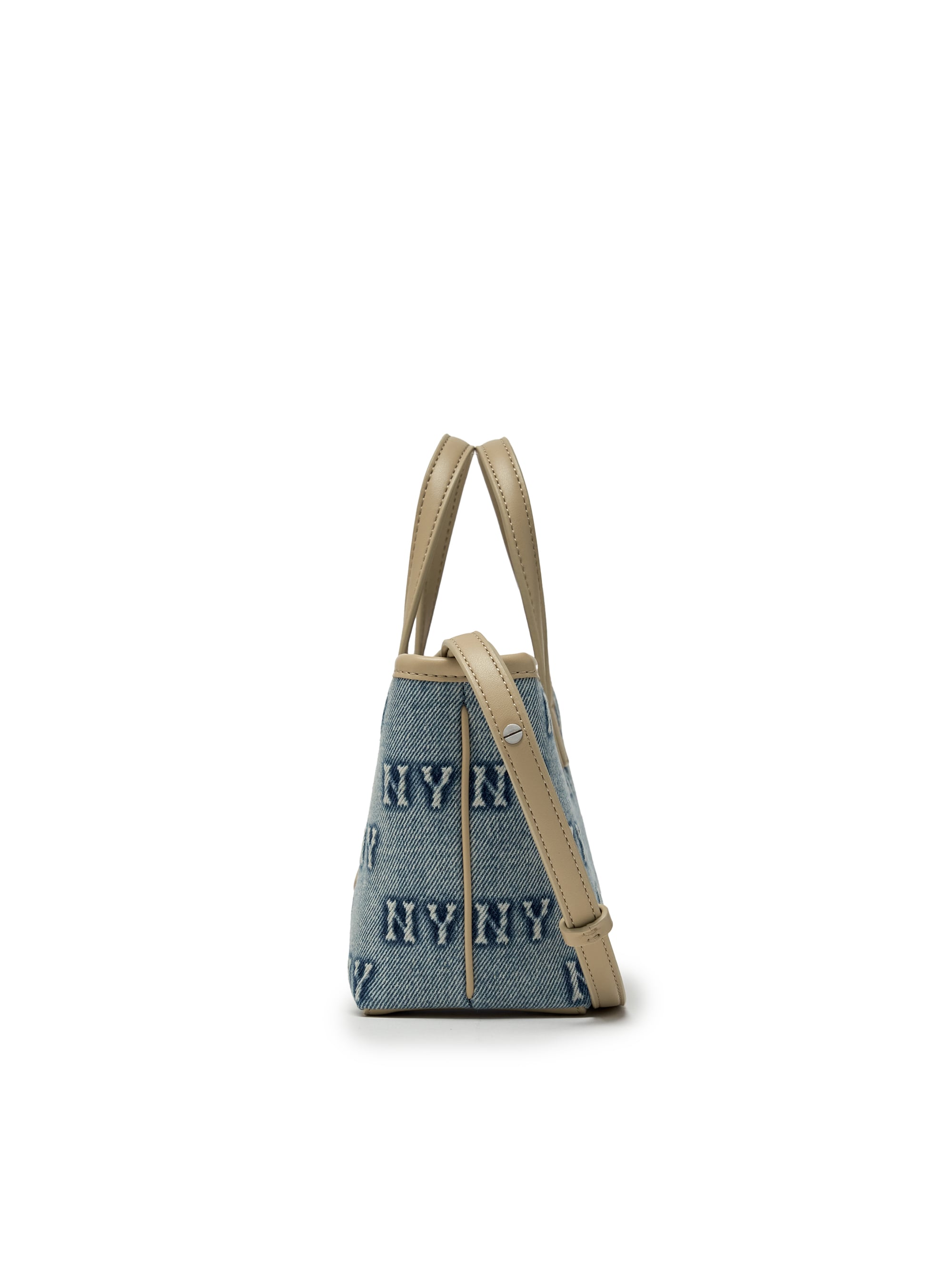 MLB Korea Classic Monogram Denim Embo Mini Cross Bag