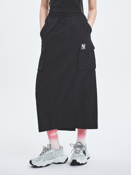 [25S New] Basic Gopcore Nylon Cargo Long Skirt New York Yankees