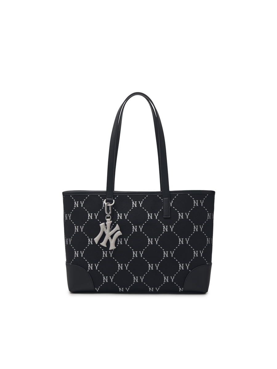 Diamond Monogram Jacquard Large Tote Bag New York Yankees