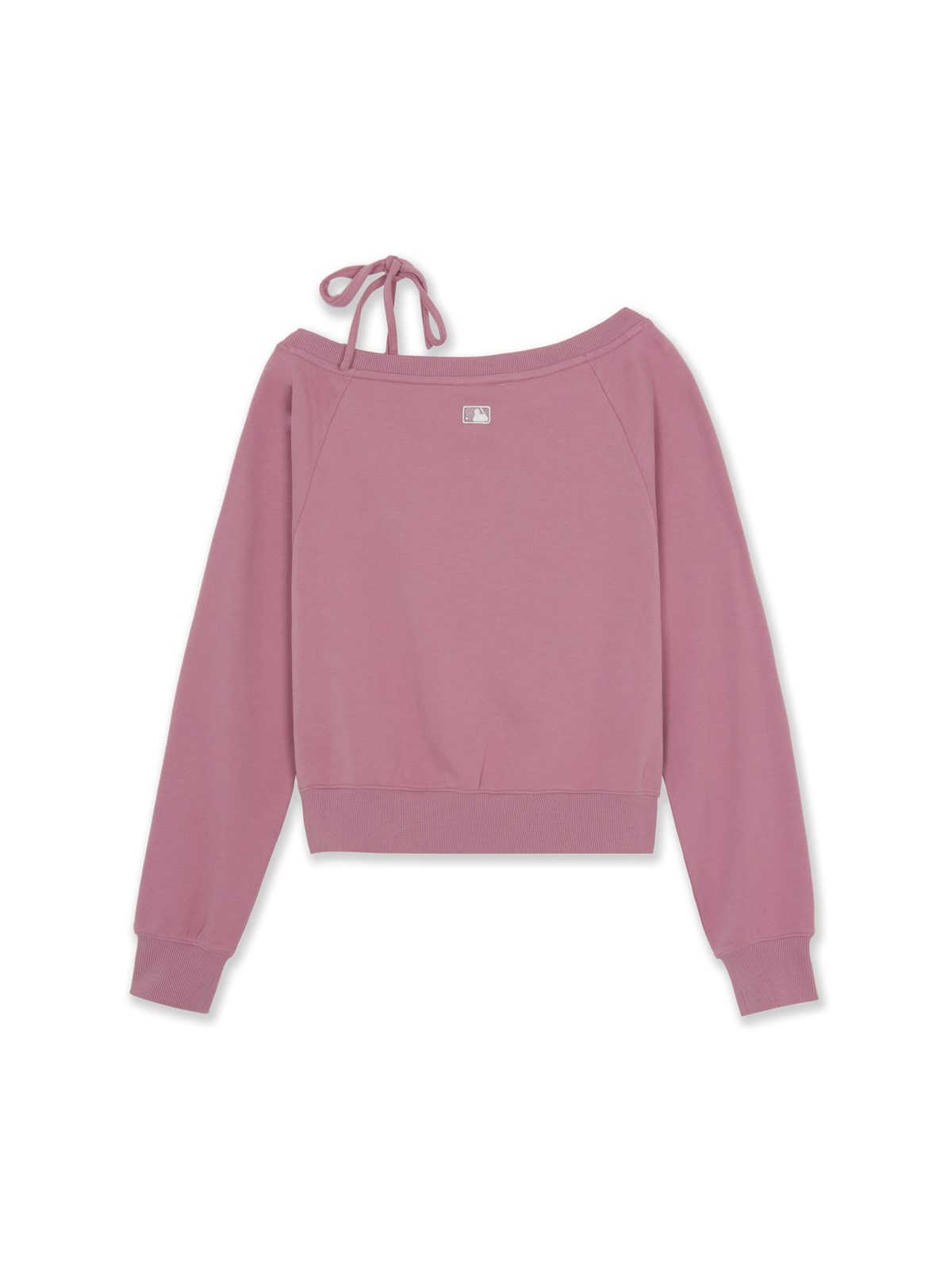 Mlb Women's Varsity Sportive Ribbon Off Shoulder Sweatshirt