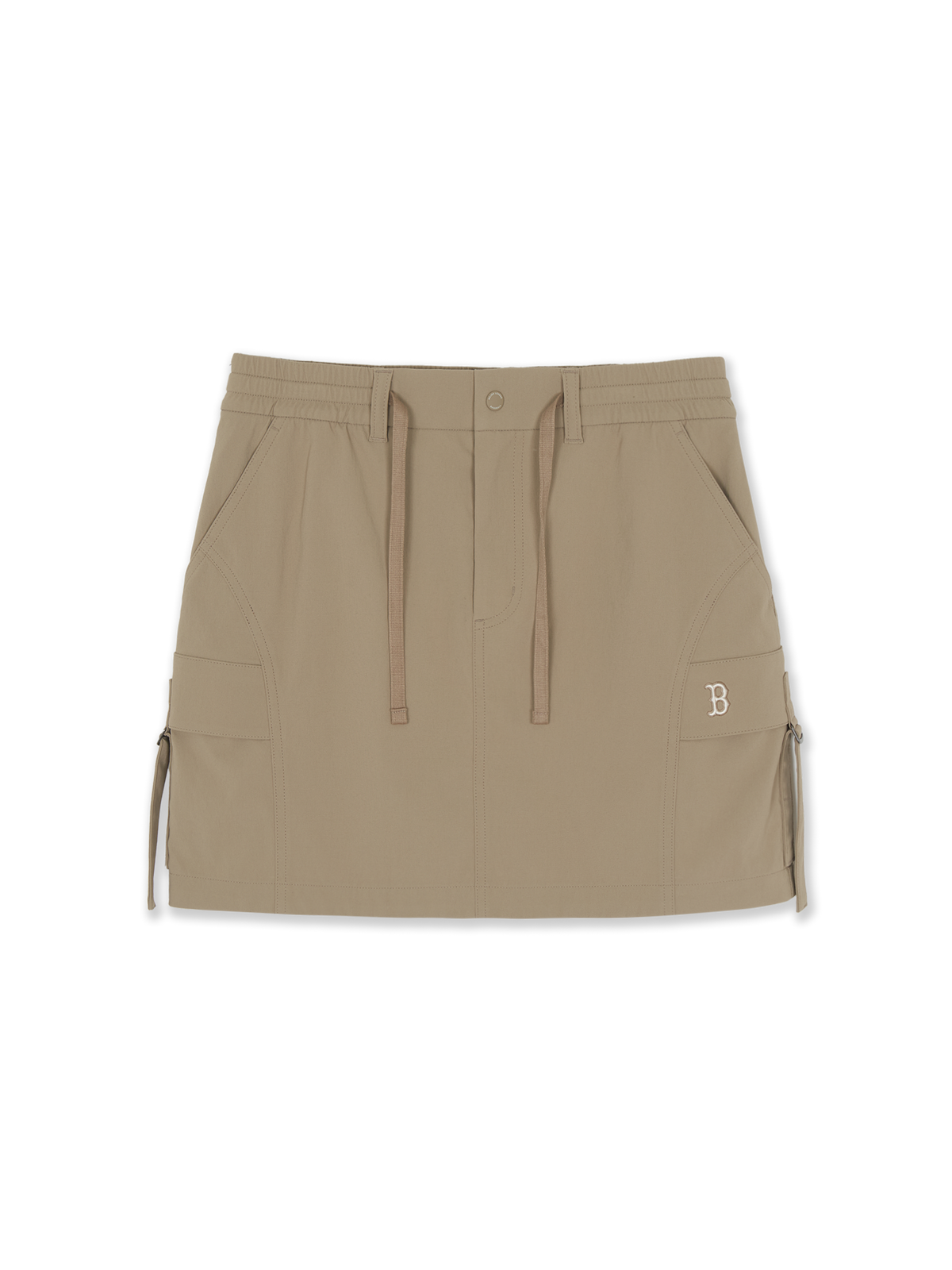 Mlb Women's Cotton-Touch Strap Cargo Mini Skirt Boston Red Sox