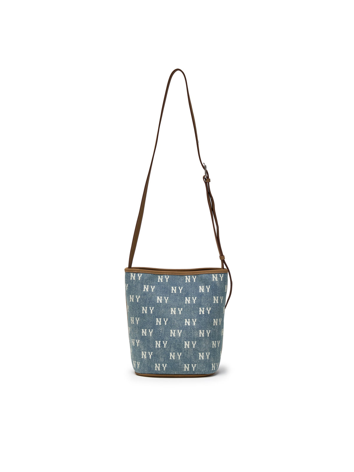 Mlb Classic Monogram Vintage Denim Bucket Bag