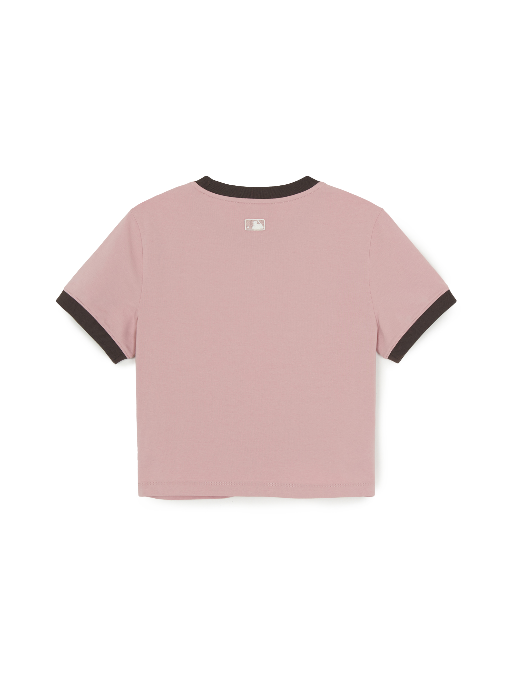 MLB Korea Women's Sportive Cursive Ringer Crop T-shirts