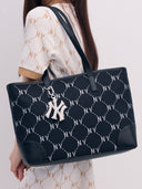 MLB Korea Dia Monogram Jacquard Large Tote Bag