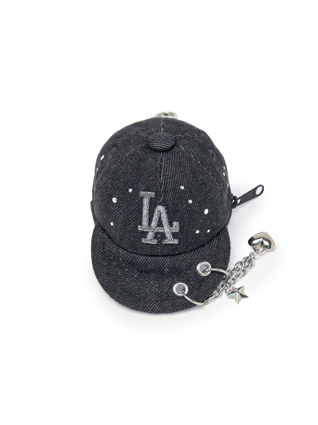 MLB Korea Basic Denim Point Ballcap Pouch Keyring