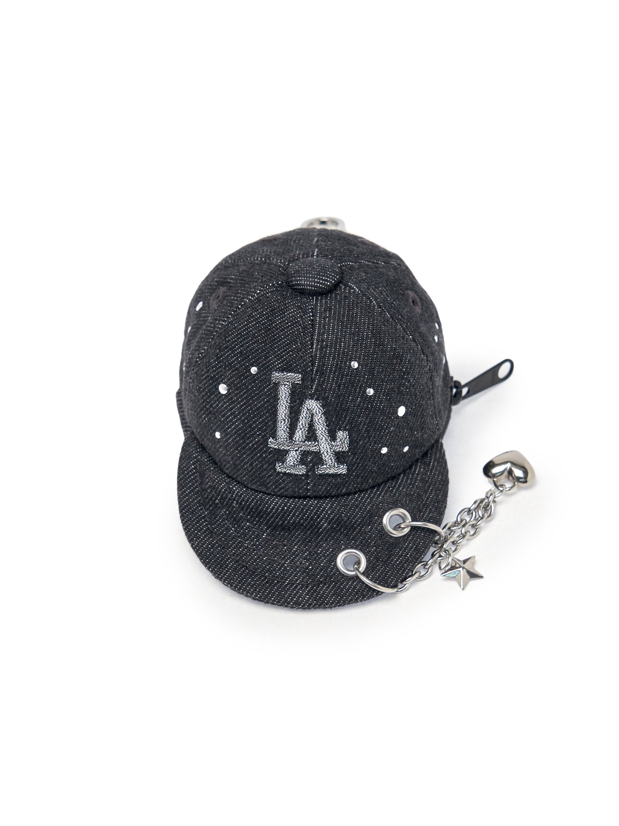 MLB Korea Basic Denim Point Ballcap Pouch Keyring