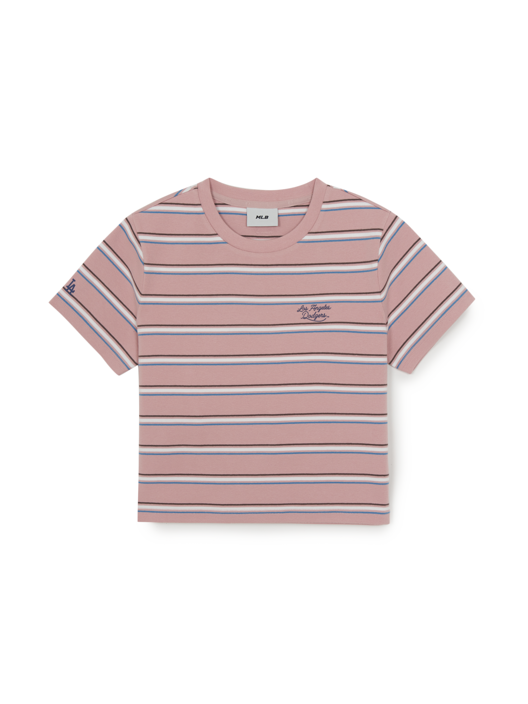 MLB Korea Women's Sportive Stripe Crop T-Shirts