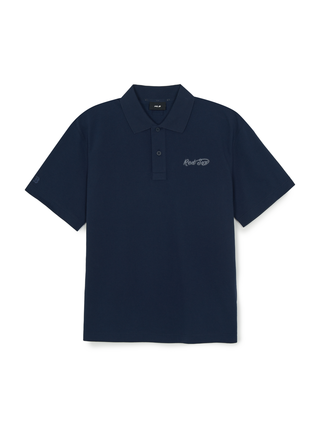 MLB Korea Varsity Small Cursive Over Fit Polo T-Shirts