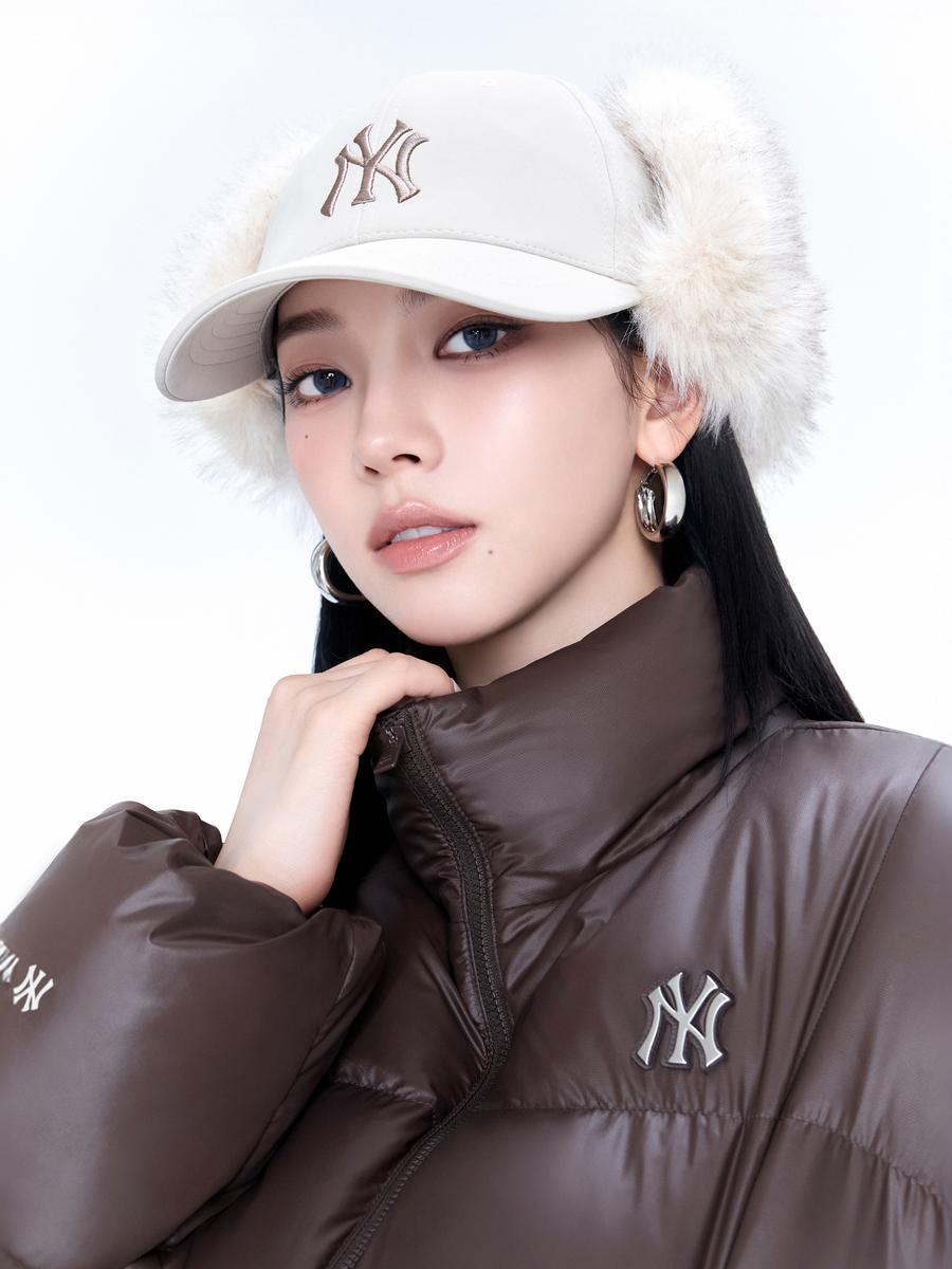 [카리나PICK] Vintage Fur Earflap Cap 뉴욕양키스