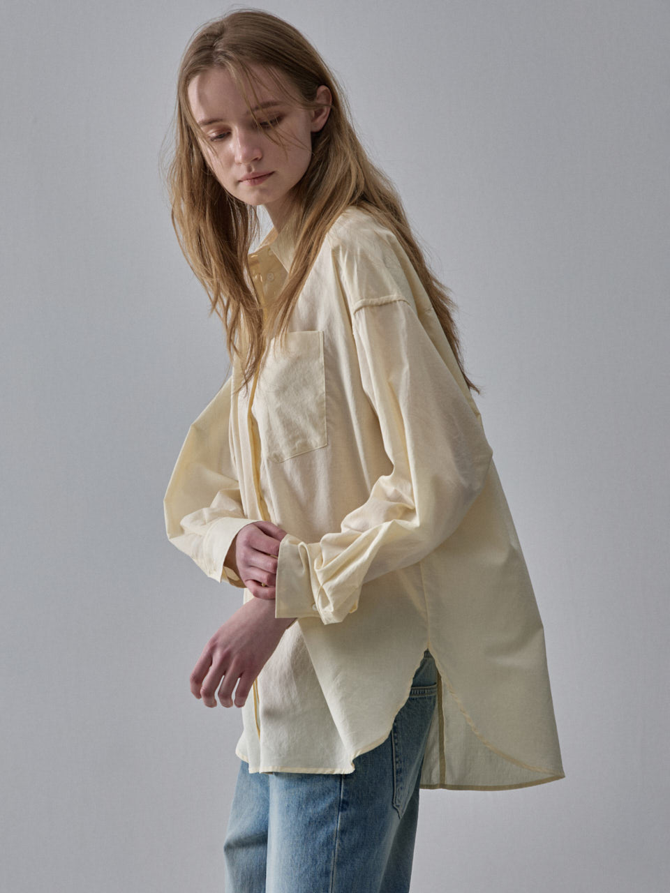 Facade Pattern Boyfit Breeze Shirt butter