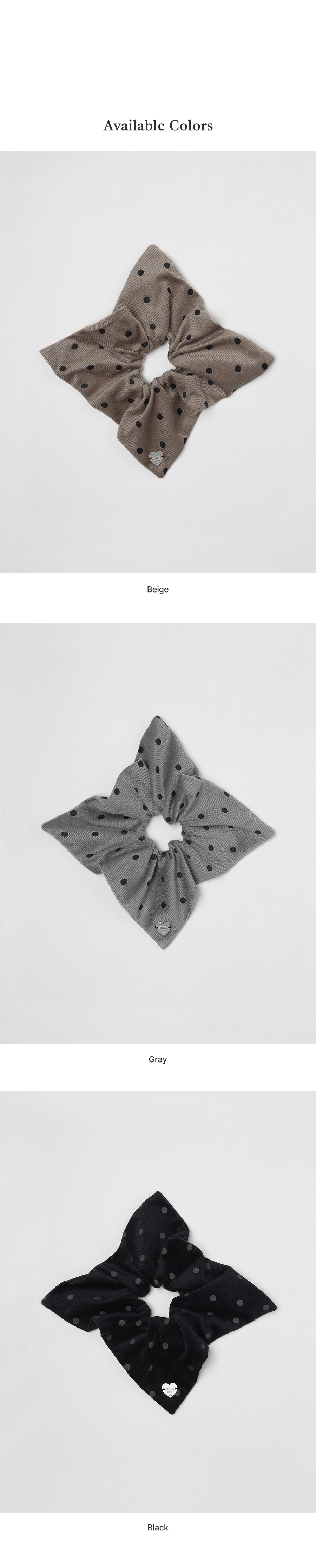 Tillidie Dot square scrunchy