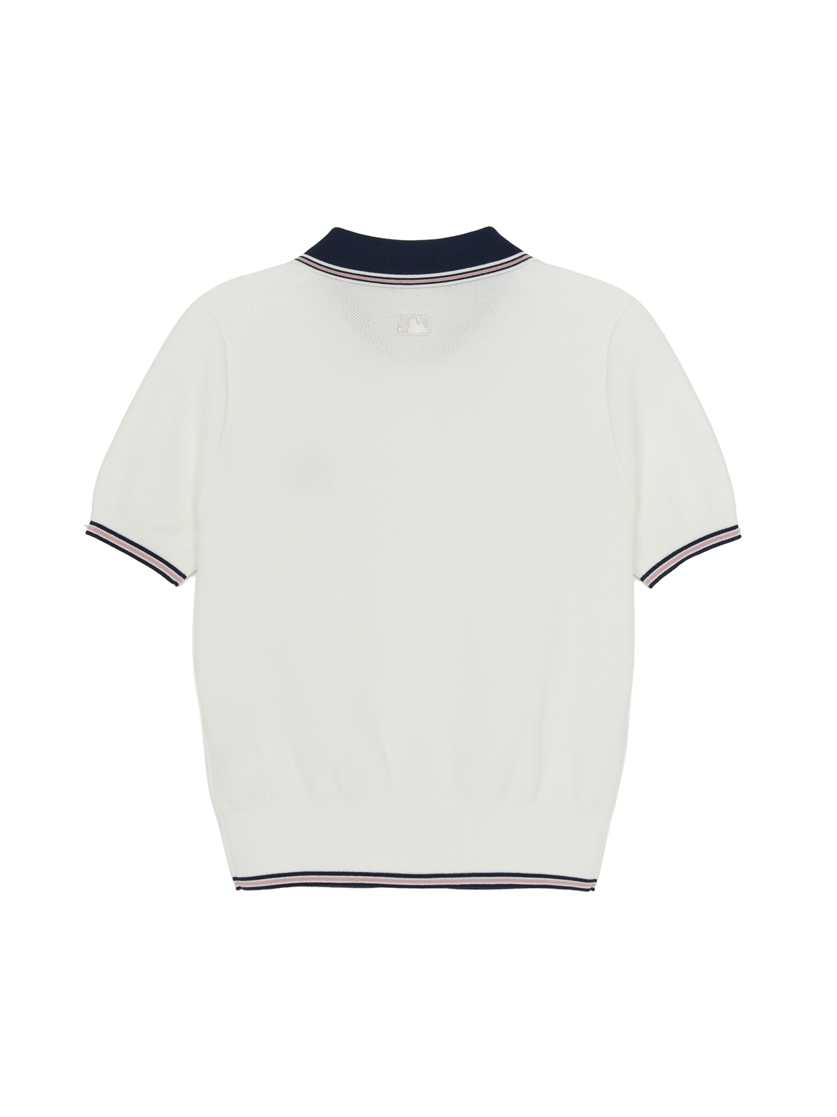 MLB Korea Women's Varsity Color Block Polo Short Sleeve Knit Pullover