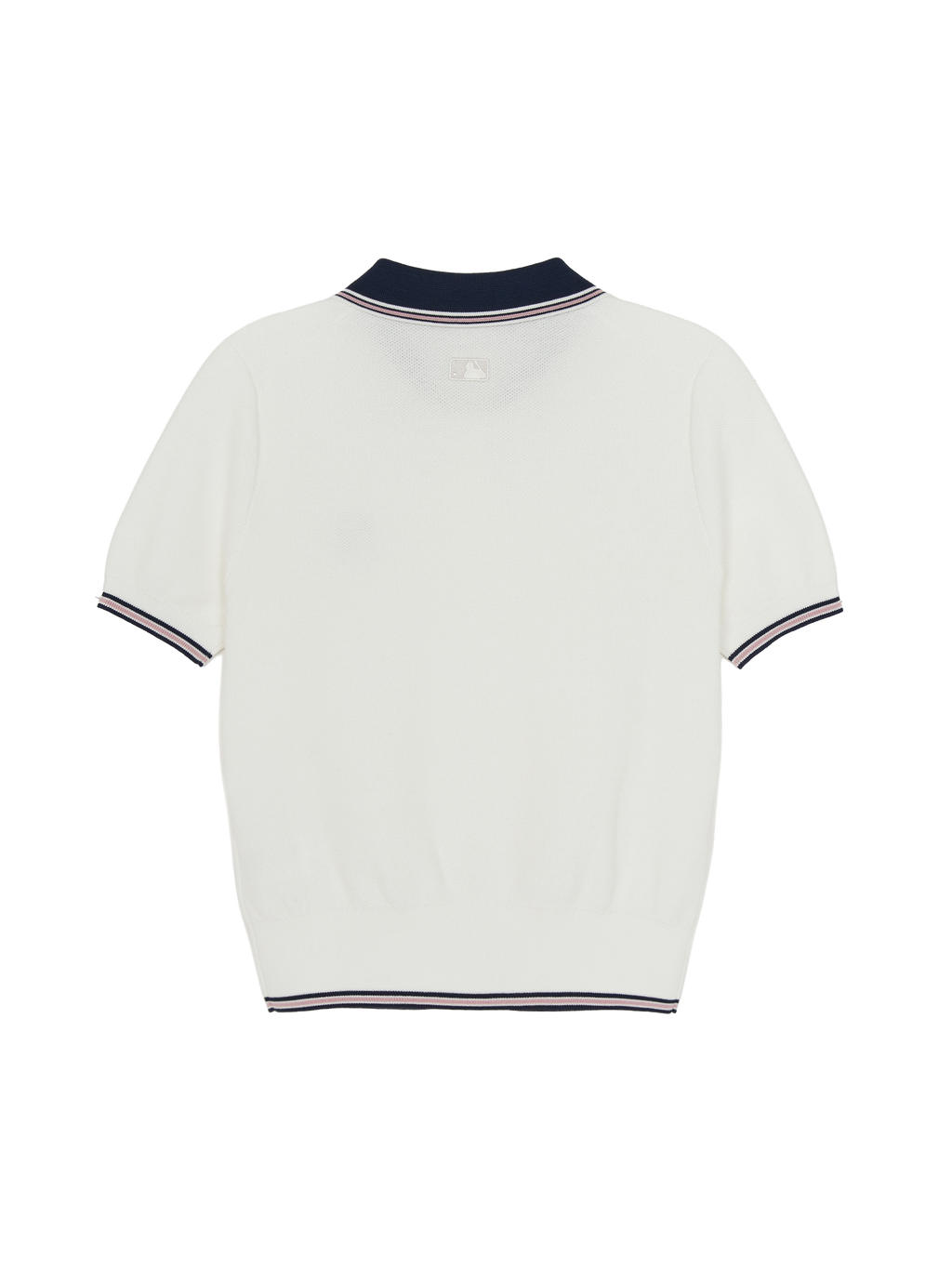 MLB Korea Women's Varsity Color Block Polo Short Sleeve Knit Pullover