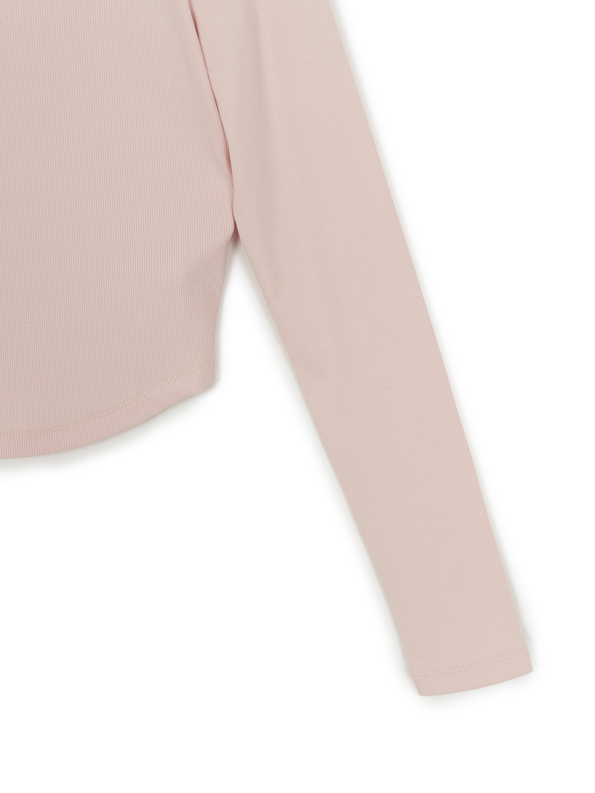 [mlb korea] Women's Vintage Slim Ribbed Henley Neck Long Sleeve T-shirt