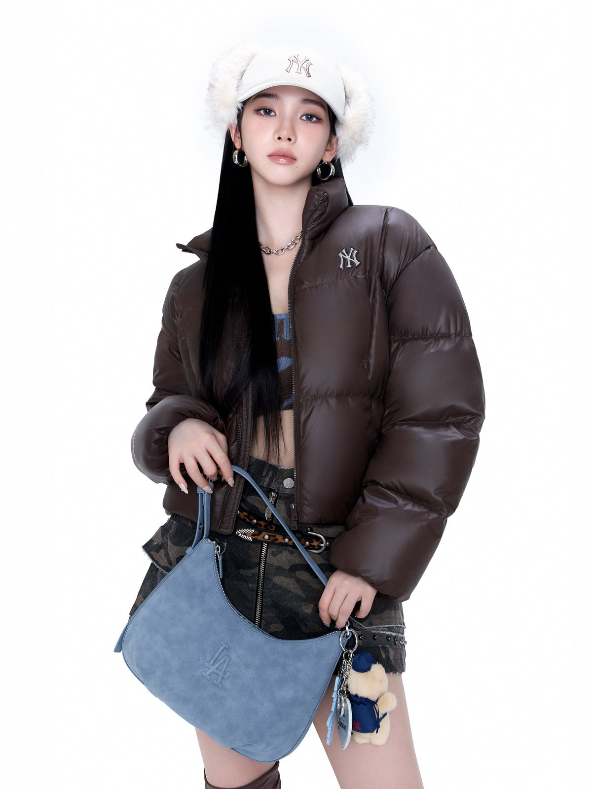 MLB Korea Basic Pallet Hobo Bag