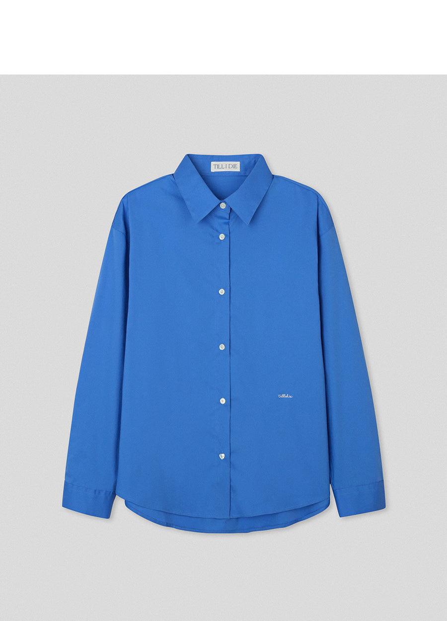 Tillidie Wrinkle-Free Regular Fit Shirt Blue