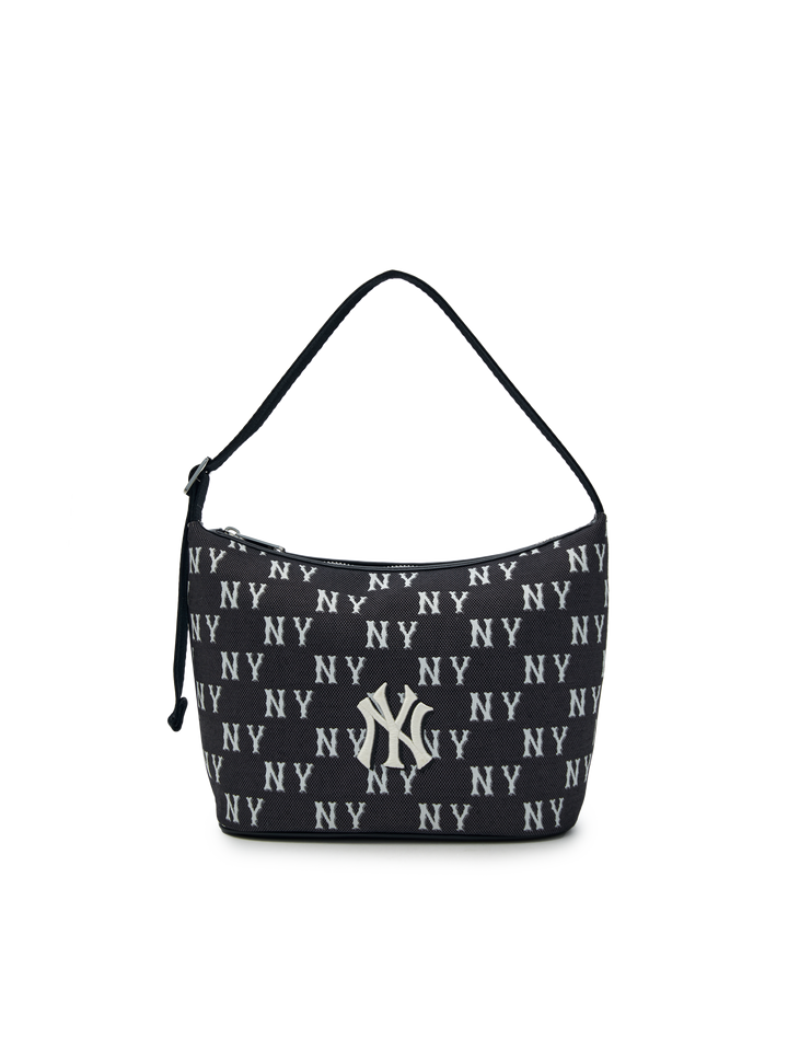 MLB Korea Classic Monogram Jacquard Hobo Bag