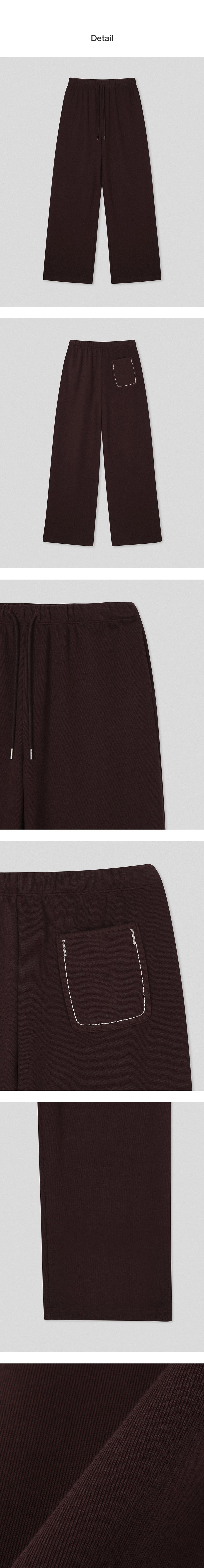 Tillidie Banding Stitch Sweatpants Wine