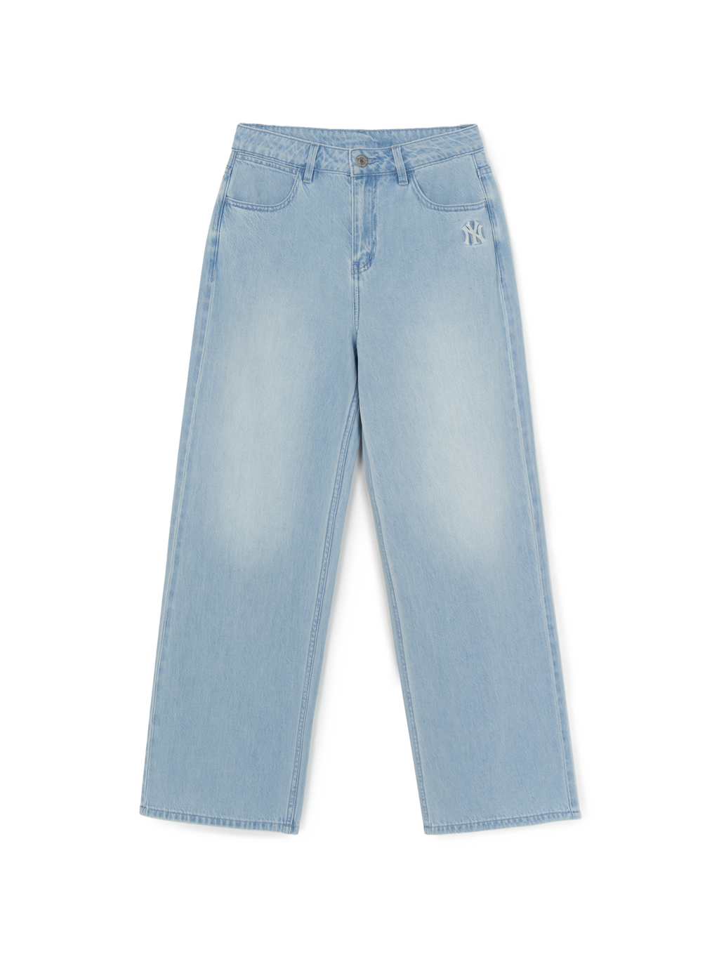 [mlb korea] Women's Basic Small Logo Summer Tencel Wide Denim Pants