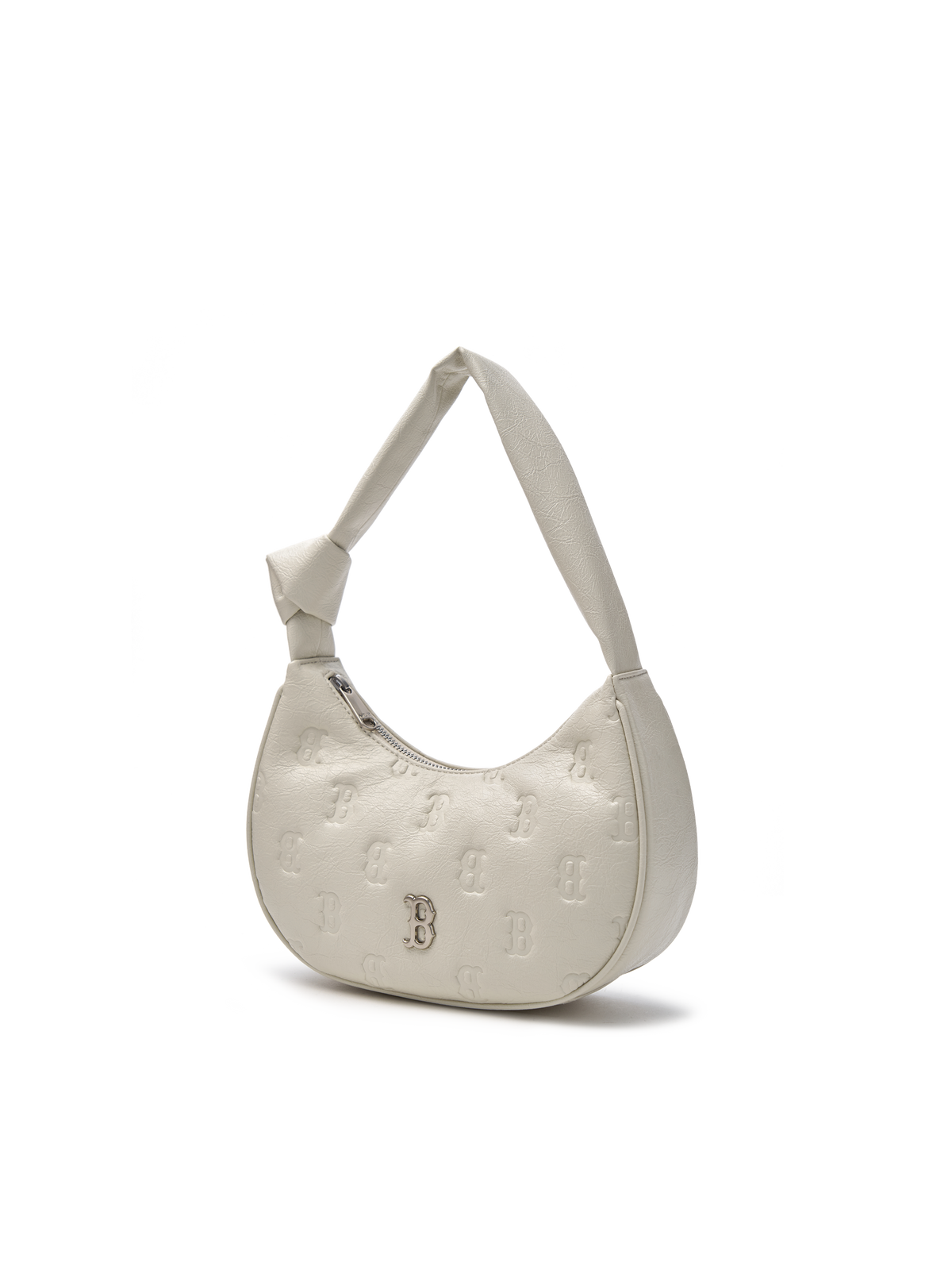MLB Korea Classic Monogram Crack Embo Hobo Bag
