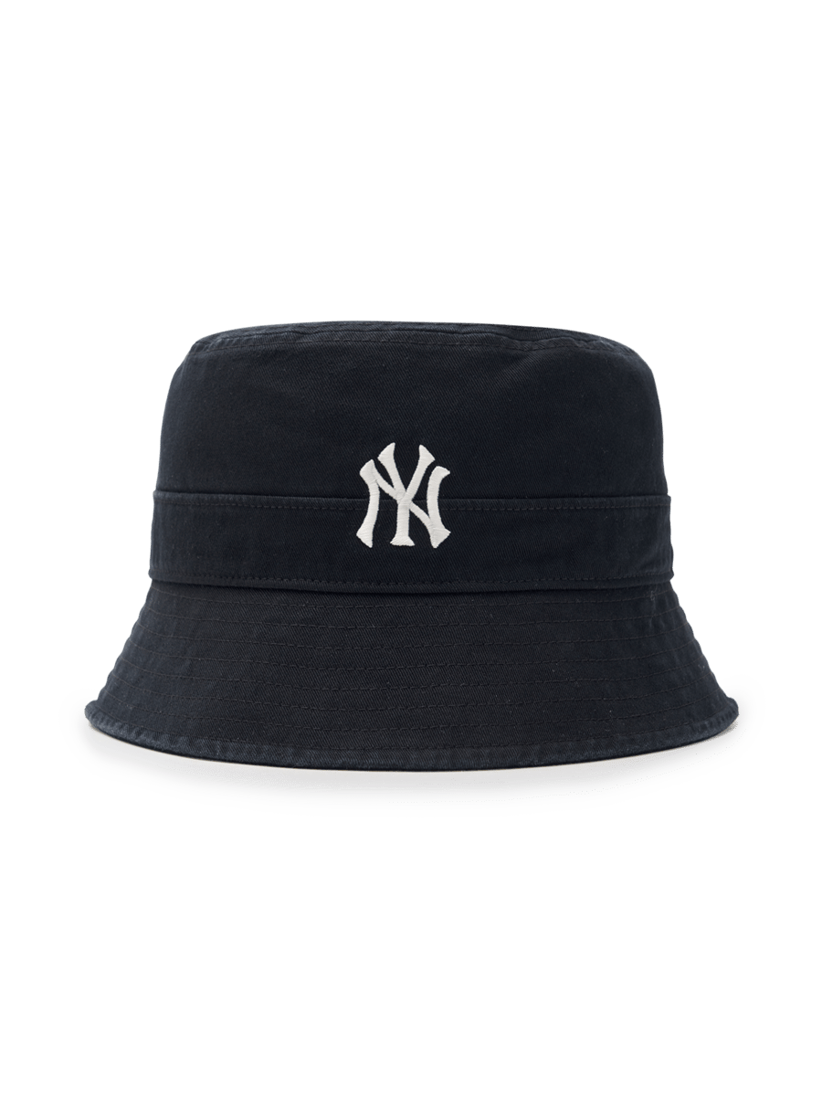 [25S New] Basic One-Point Washed Bucket Hat New York Yankees