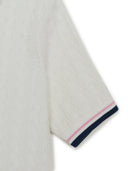 [MLB] Women's Varsity Cable Open Collar Short Sleeve Knit Pullover