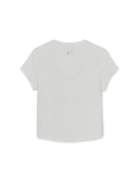 MLB Korea Women's Slim Crop Cap Sleeve T-shirt