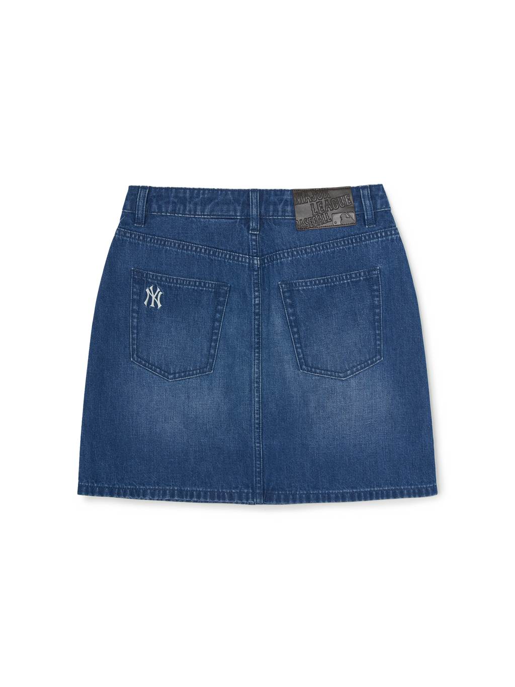 MLB Korea Women's Varsity Lettering Denim Skirt