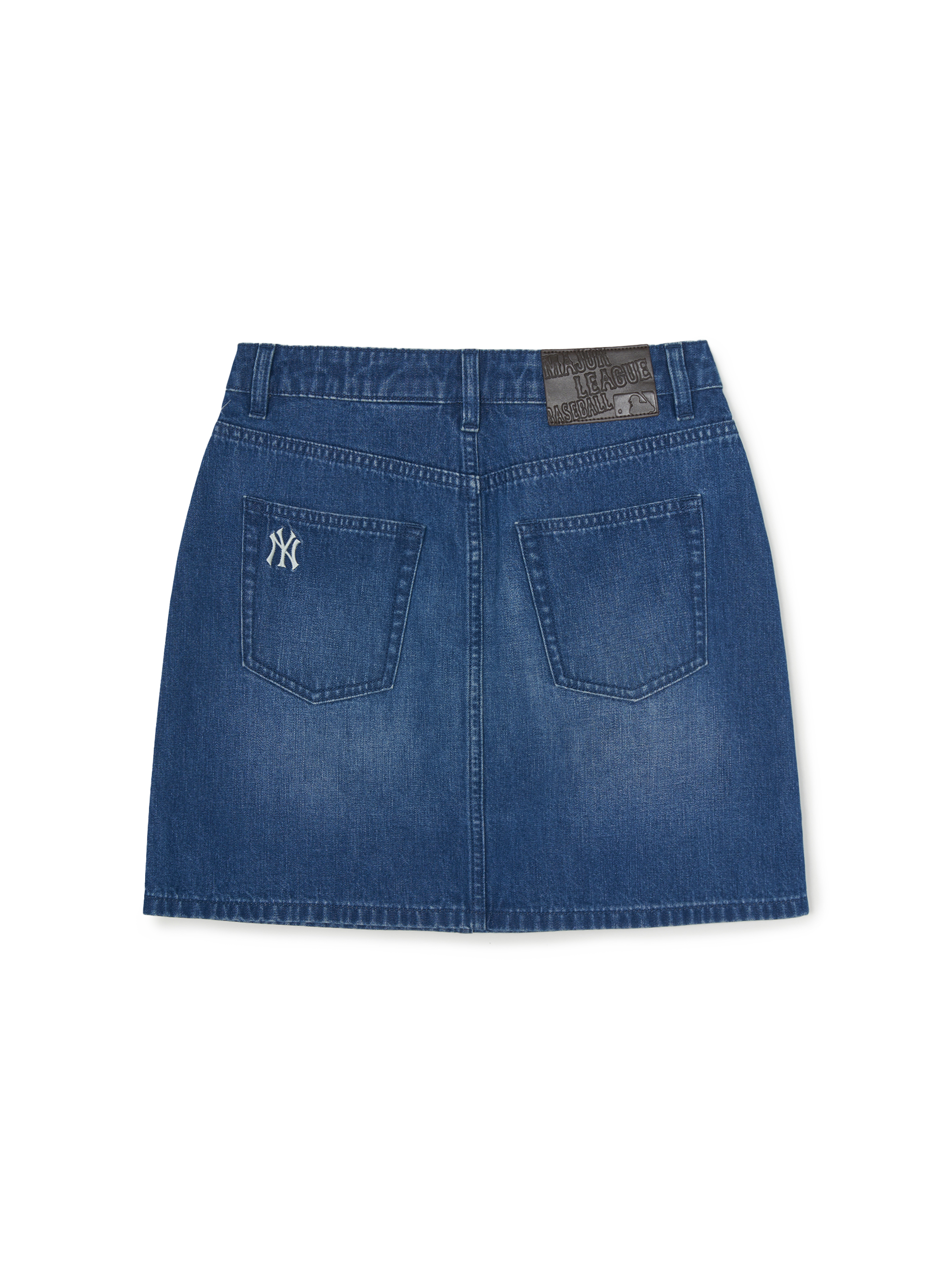 MLB Korea Women's Varsity Lettering Denim Skirt