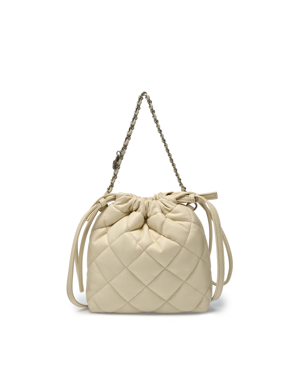 Mlb Basic Quilting PU Mini Bucket Cross Bag