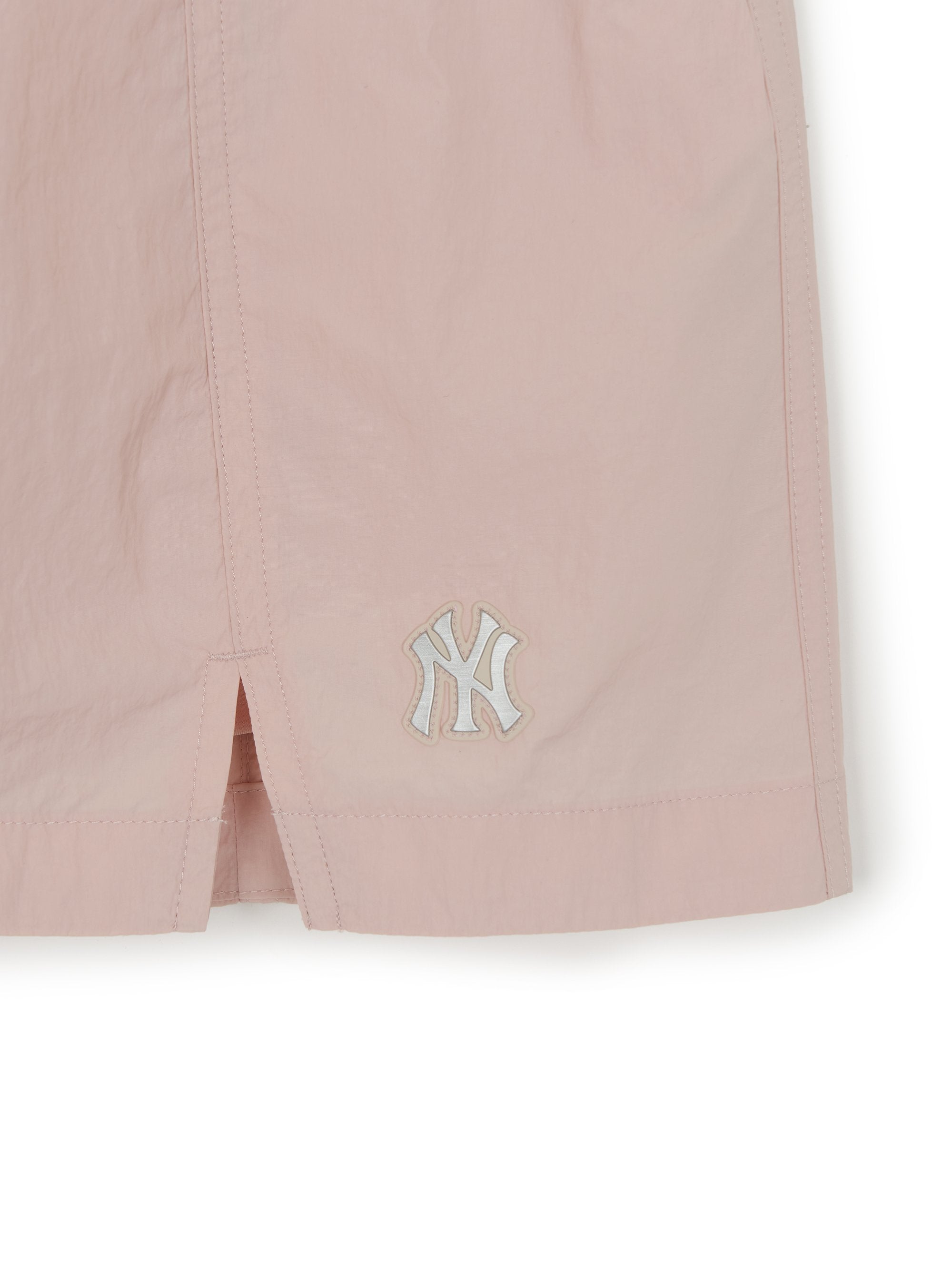 MLB Korea Women's Gorpcore Glossy Shirring Mini Skirt