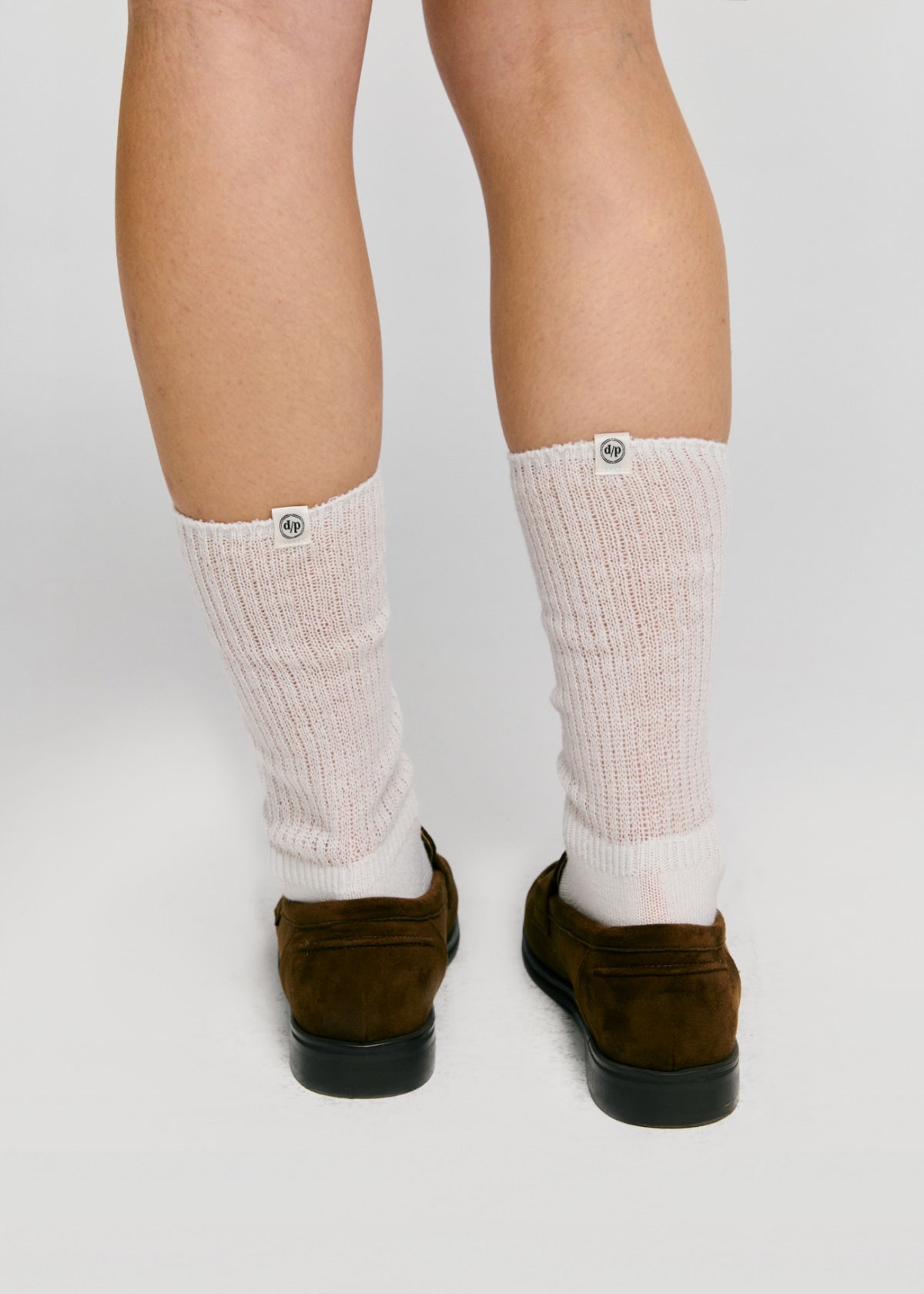 Depound sheer knit socks - ivory
