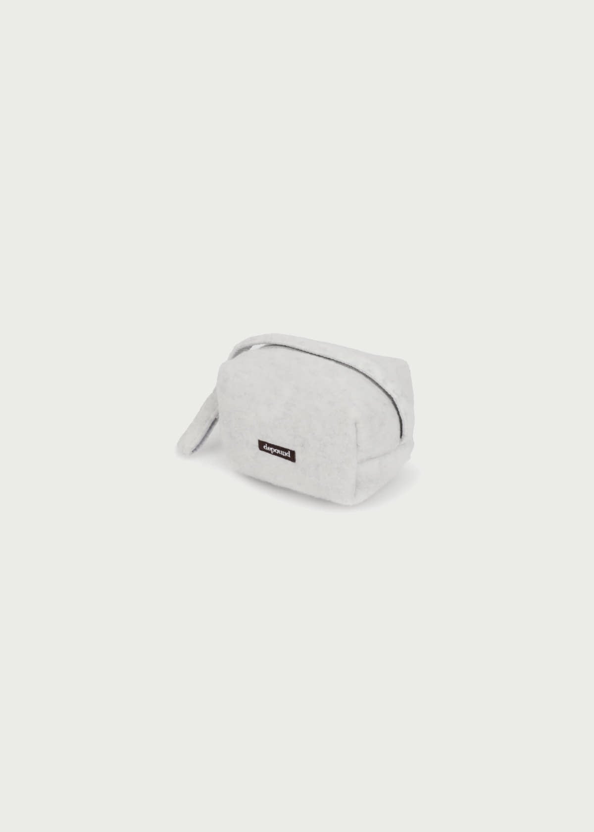 Depound fleece square pouch - light grey (S)
