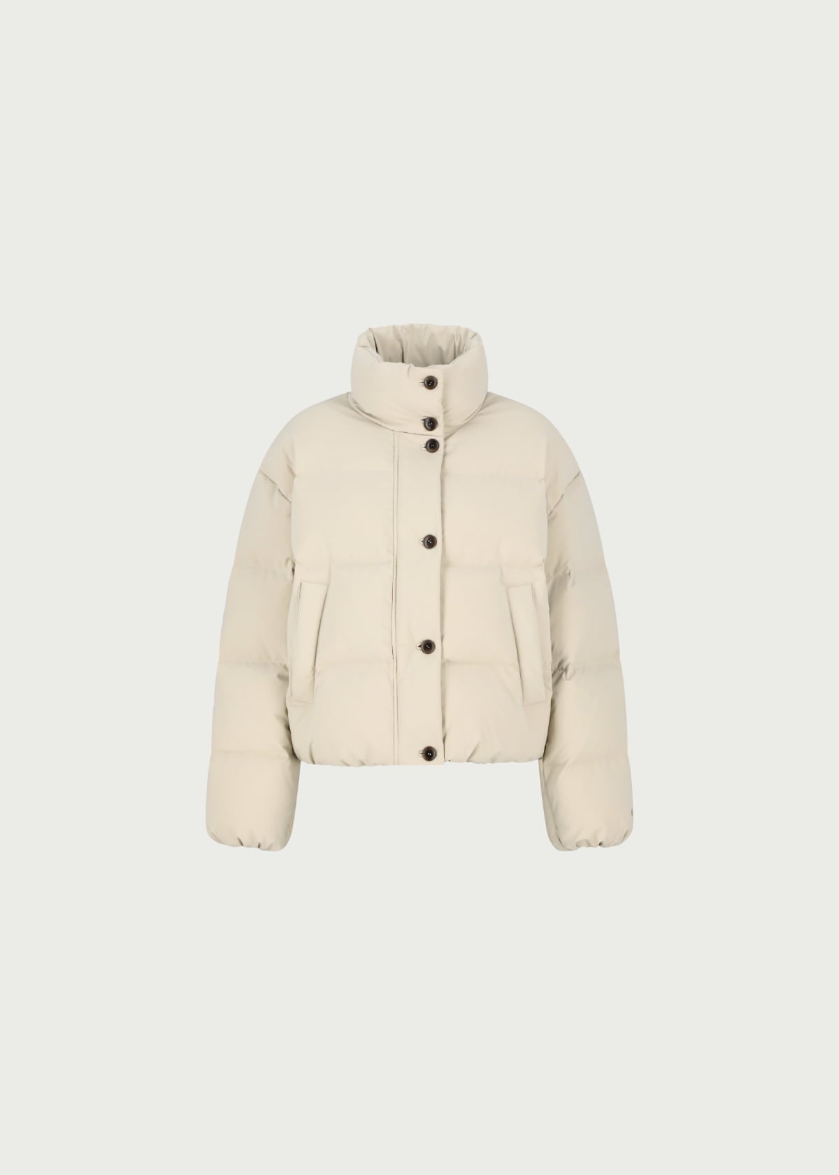 Depound signature high neck duck down jumper - beige