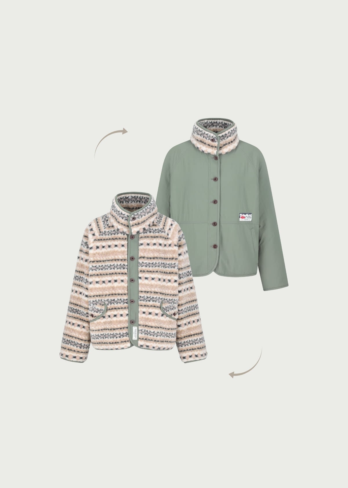 Depound dumble reversible jumper - khaki