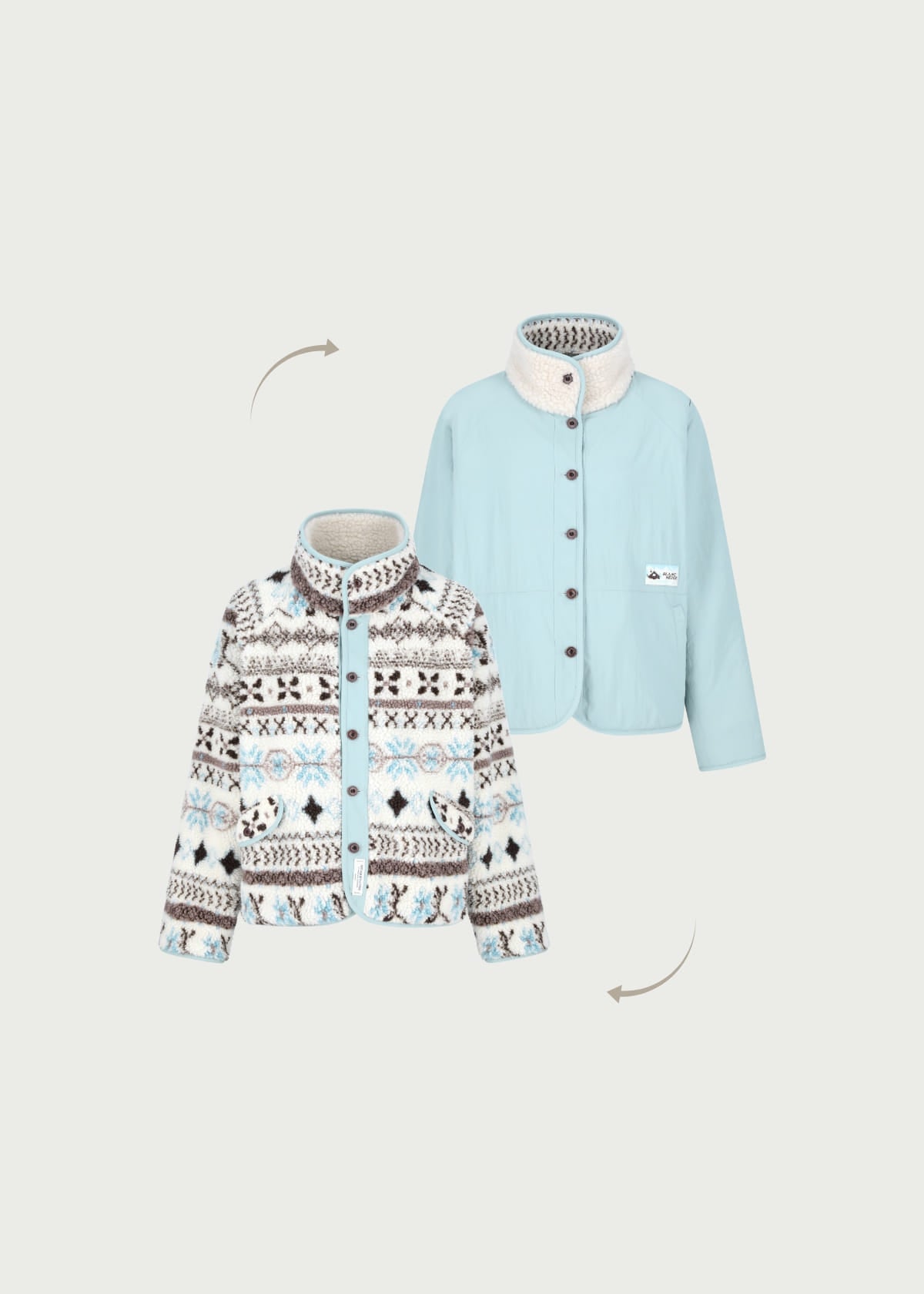 Depound dumble reversible jumper - light blue