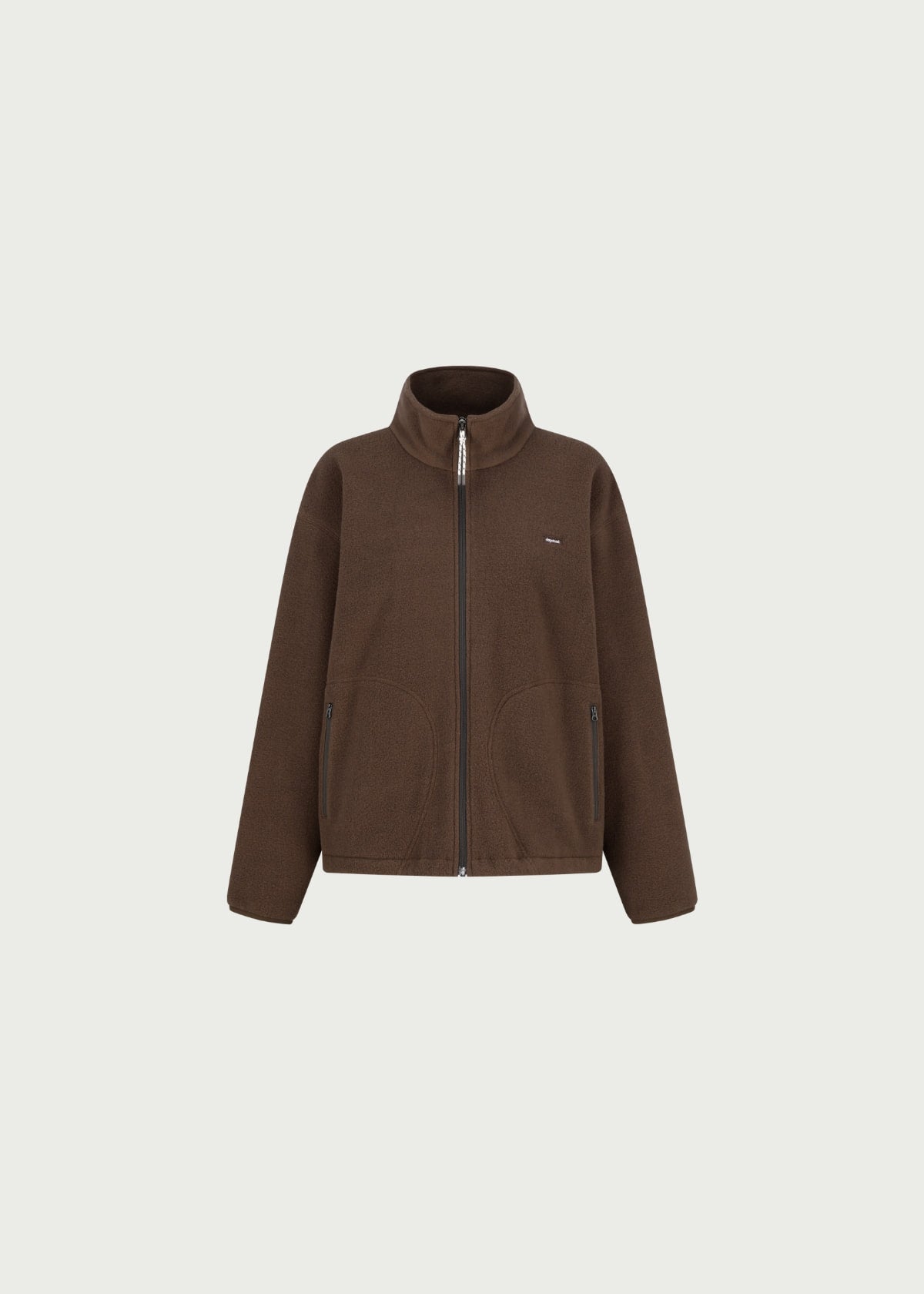 Depound fleece zip up - brown