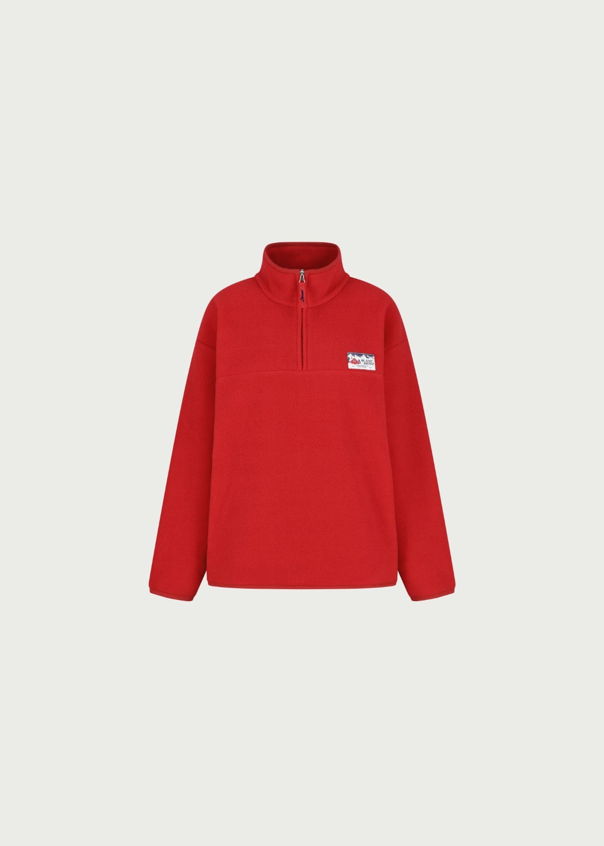 Depound fleece half zip up - red