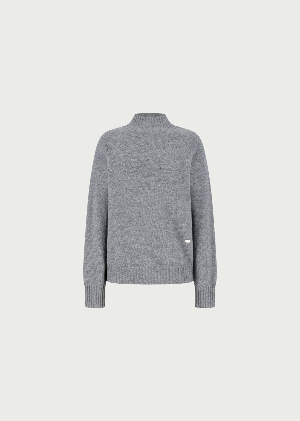 Depound cashmere blend mock neck pullover - grey