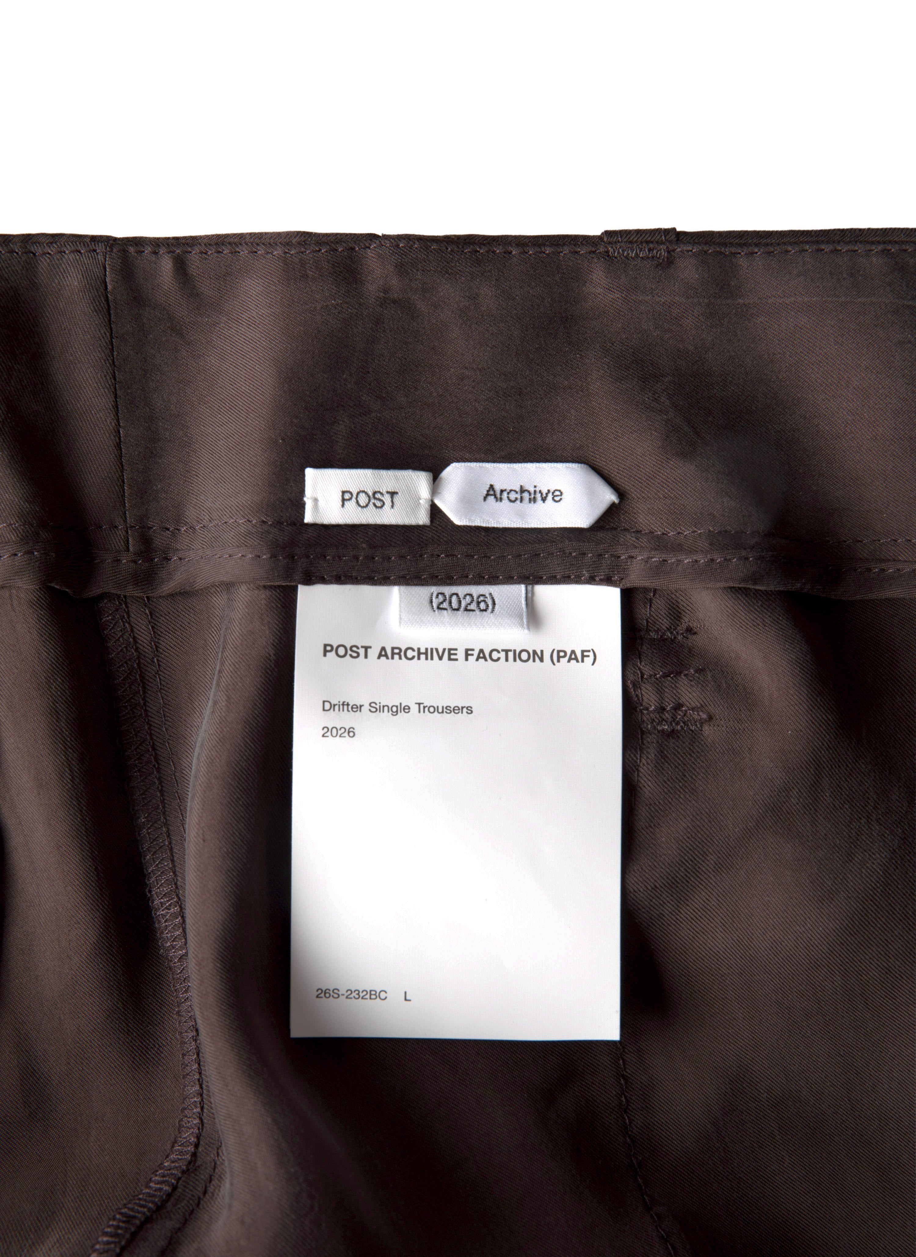 Post_Archive_Faction Drifter Single Trousers