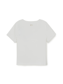 MLB Korea Women's Basic Lace Square Neck Slim Semi Crop T-shirts