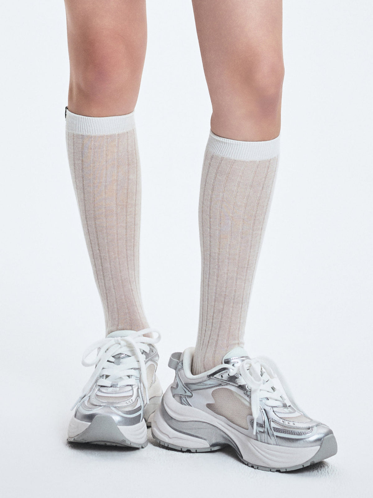 MLB Korea Summer Silky Loose Knee Socks