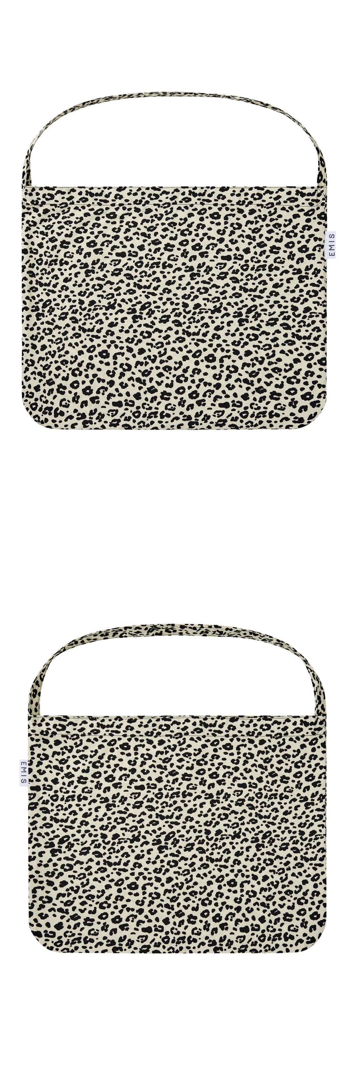 Emis 22Y Leopard Corduroy Eco Bag-Ivory