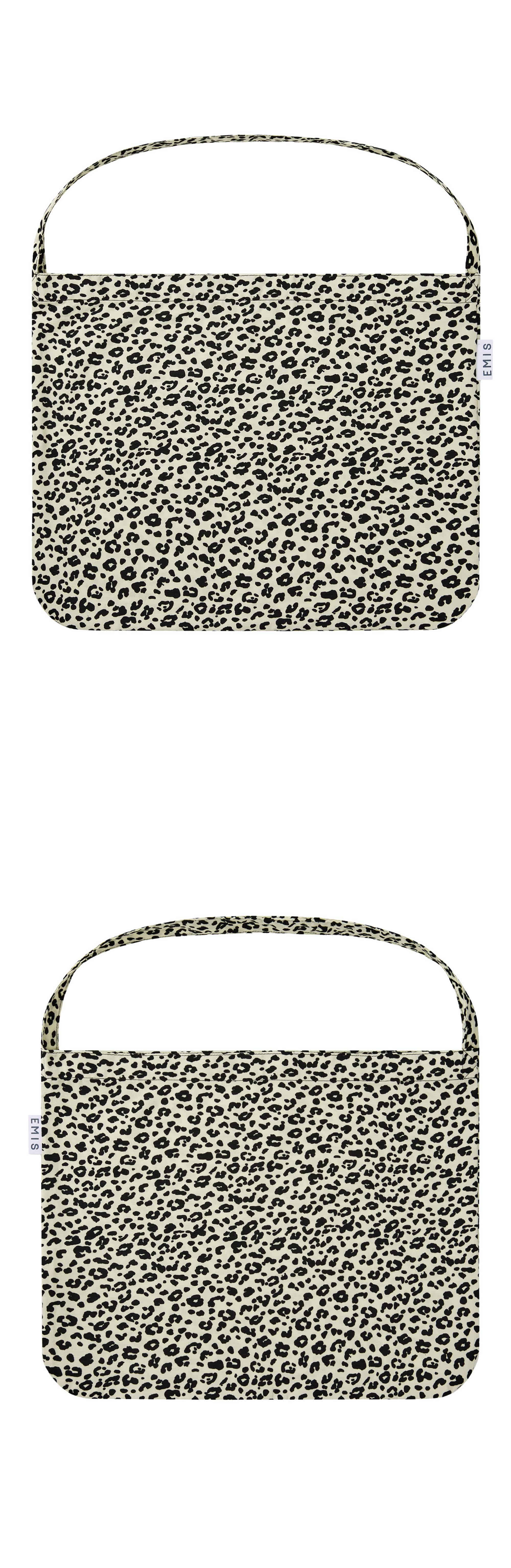Emis 22Y Leopard Corduroy Eco Bag-Ivory