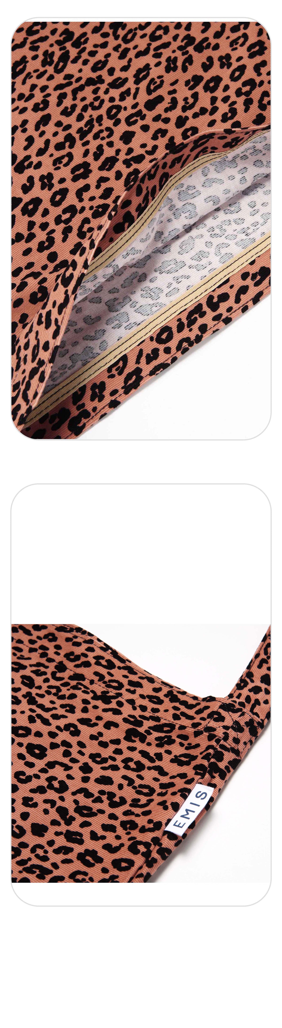 Emis 22Y Leopard Corduroy Eco Bag-Pink